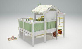 Игровой комплекс - кровать "Савушка Baby - 7" купить с доставкой-3