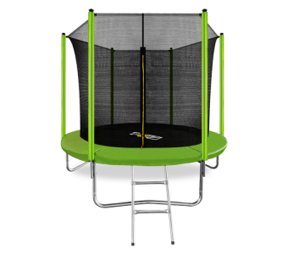 Батут Arland 8ft с внутренней страховочной сеткой и лестницей (Blue) купить в Москве
